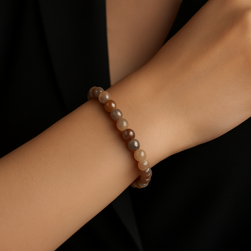 Certified Botswana Agate Natural Stone Bracelet 6mm 