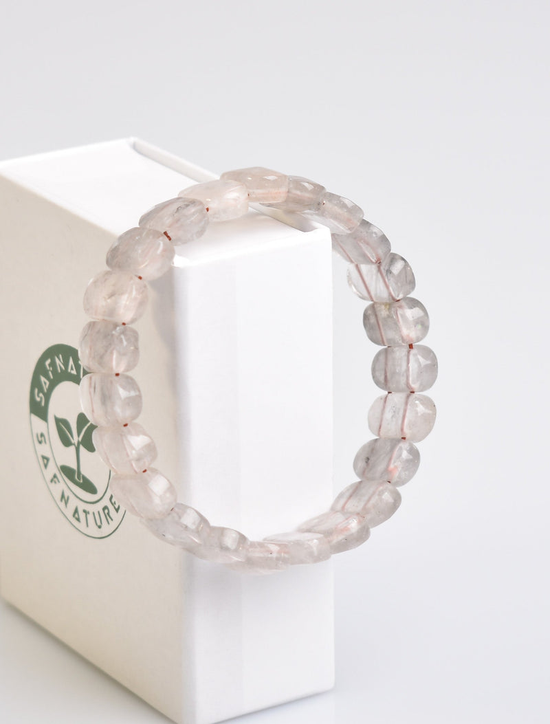 Sertifikalı Dumanlı Kuvars Doğal Taş Bileklik – Özel Rolex Kesim - Görsel 4 - Safnaturel