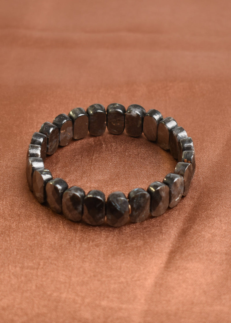 Sertifikalı Biyotit Doğal Taş Bileklik – Özel Rolex Kesim - Görsel 4 - Safnaturel