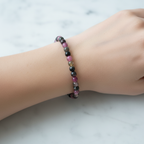 Sertifikalı Doğal Taş Turmalin Bileklik 6 mm