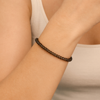 Certified Smoky Quartz Natural Stone Bracelet 3 mm
