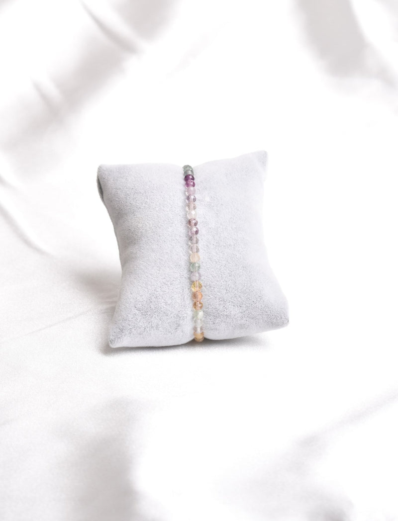 Sertifikalı Florit Doğal Taş Bileklik 3-4 mm - Görsel 3 - Safnaturel