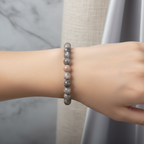 Sertifikalı Fosil Mercan Bileklik 8 mm