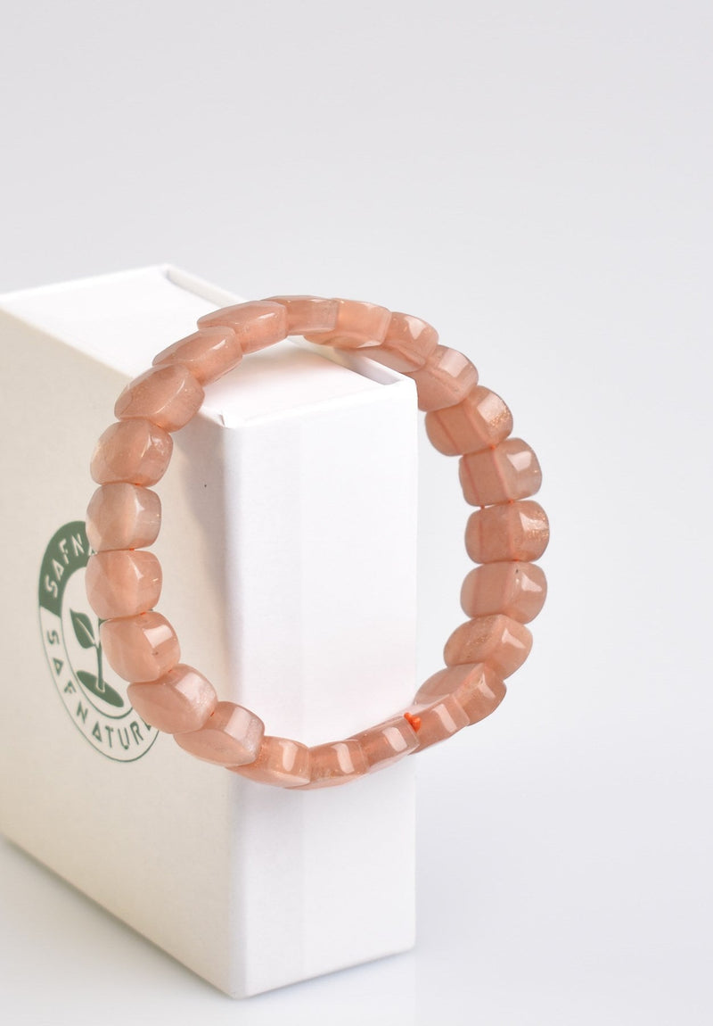 Sertifikalı Güneş Taşı Doğaltaş Bileklik – Özel Rolex Kesim - Görsel 3 - Safnaturel