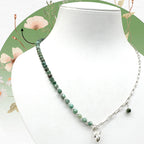 Sertifikalı Hakiki Zümrüt Gümüş Kolye 