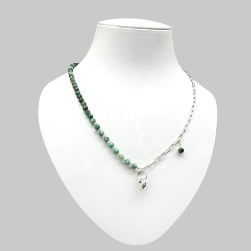 Sertifikalı Hakiki Zümrüt Gümüş Kolye 