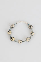 Sertifikalı Jasper - Labradorit - Apatit Doğal Taş Gümüş Kapama Bileklik (Yeni Yaz Sezonu)