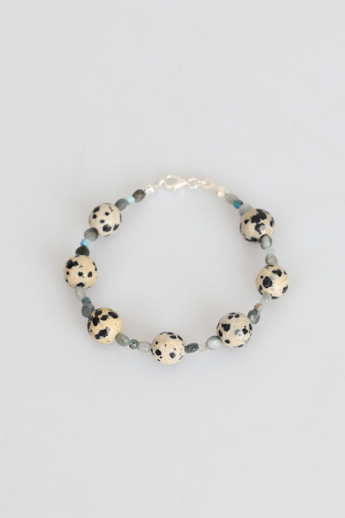 Sertifikalı Jasper - Labradorit - Apatit Doğal Taş Gümüş Kapama Bileklik (Yeni Yaz Sezonu)