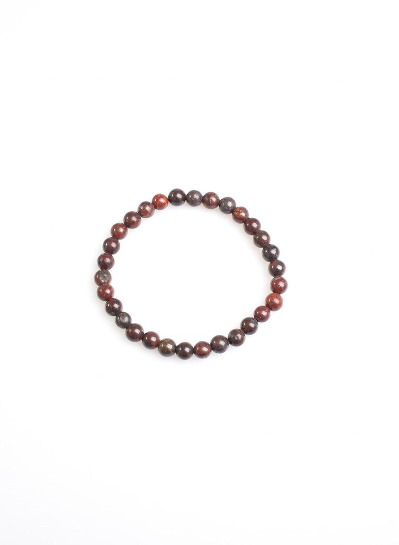 Sertifikalı Kan Jasper Doğal Taş Bileklik 6 mm - Görsel 4 - Safnaturel
