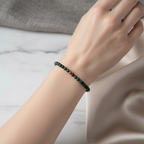 Sertifikalı Kan Taşı Doğal Taş Bileklik 4 mm