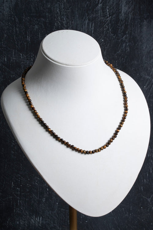 Sertifikalı Kaplan Gözü Doğal Taş Kolye