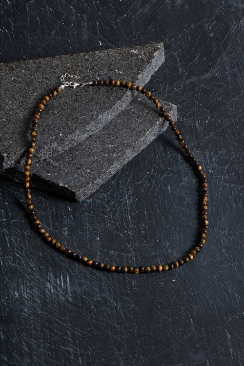 Sertifikalı Kaplan Gözü Doğal Taş Kolye