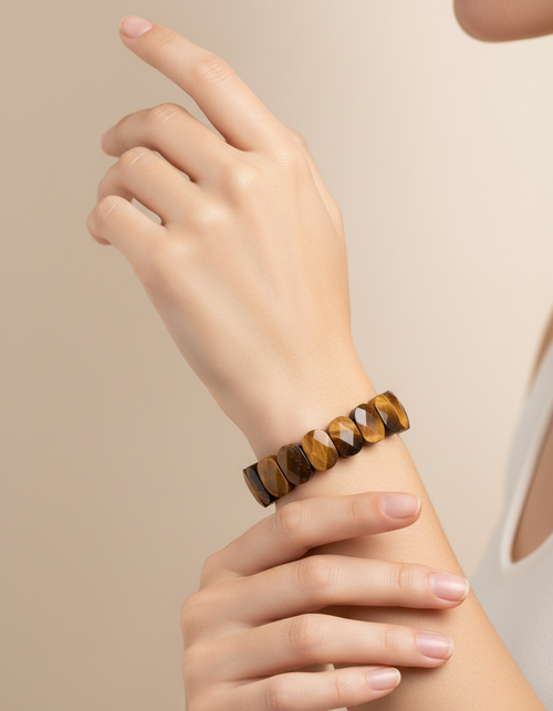 Sertifikalı Kaplan Gözü Doğaltaş Bileklik – Özel Rolex Kesim