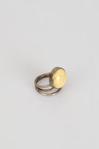 Certified Amber Natural Stone 925 Sterling Silver Ring 