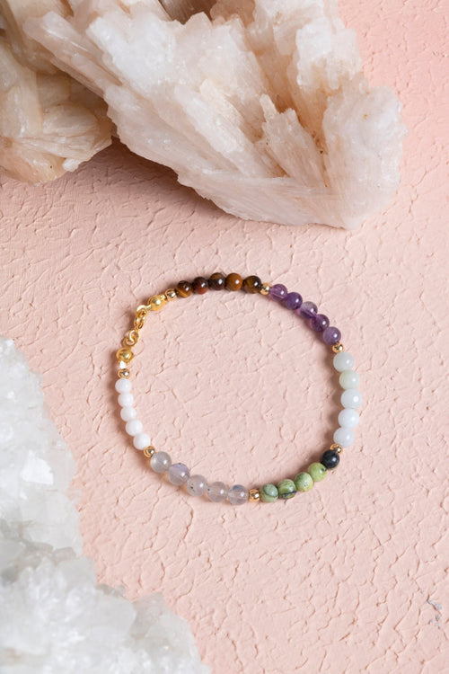 Sertifikalı Kova Burcu Doğal Taş Bileklik