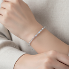 Sertifikalı Labradorit Doğal Taş Bileklik 4 mm