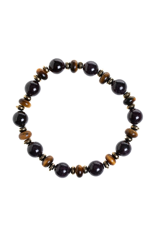 Sertifikalı Lal, Kaplan Gözü, Hematit Doğal Taş Bileklik