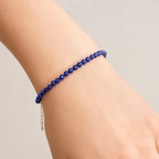 Certified Lapis Lazuli Natural Stone Bracelet 4 mm