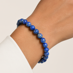 Certified Lapis Lazuli Natural Stone Bracelet 8 mm
