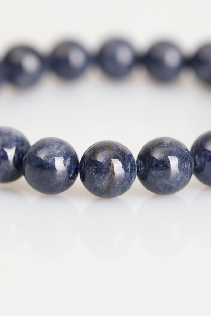 Sertifikalı Safir Doğal Taş Bileklik 8 mm - Görsel 3 - Safnaturel