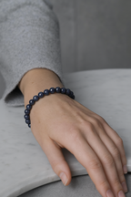 Sertifikalı Safir Doğal Taş Bileklik 8 mm