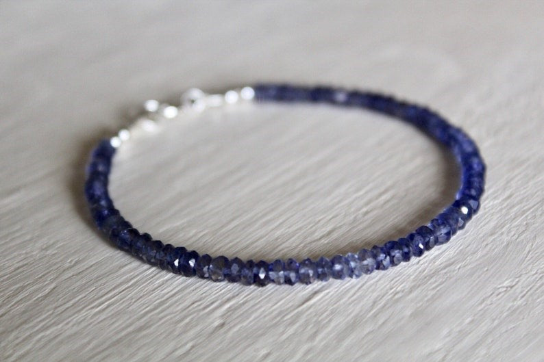 Sertifikalı Safir Doğaltaş 3-4 mm Bileklik - Görsel 4 - Safnaturel