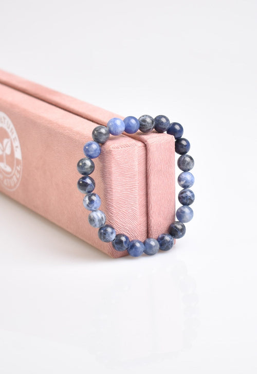Certified Sodalite Natural Stone Bracelet 8 mm