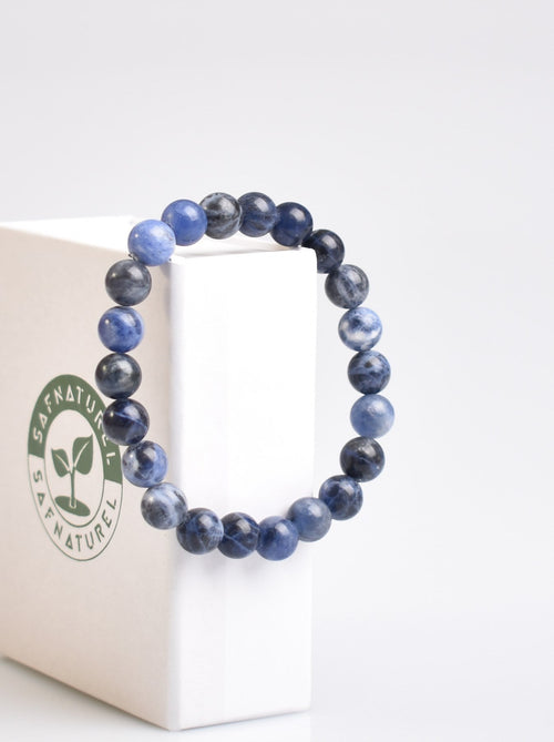 Certified Sodalite Natural Stone Bracelet 8 mm