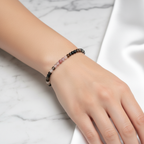 Sertifikalı Turmalin  Doğal Taş Bileklik 4 mm