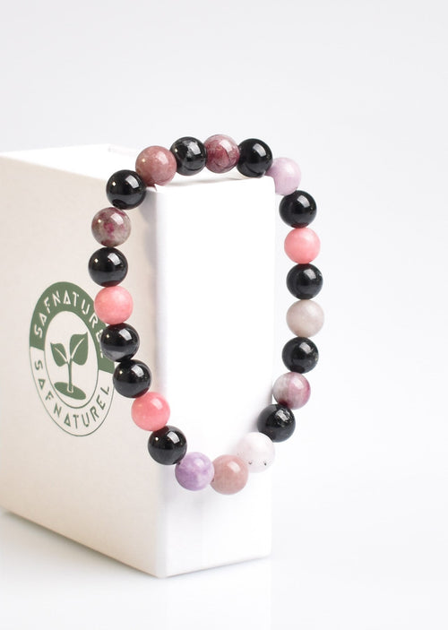 Certified Tourmaline Natural Stone Bracelet 8 mm