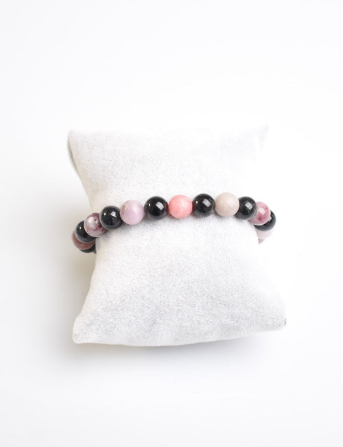 Certified Tourmaline Natural Stone Bracelet 8 mm