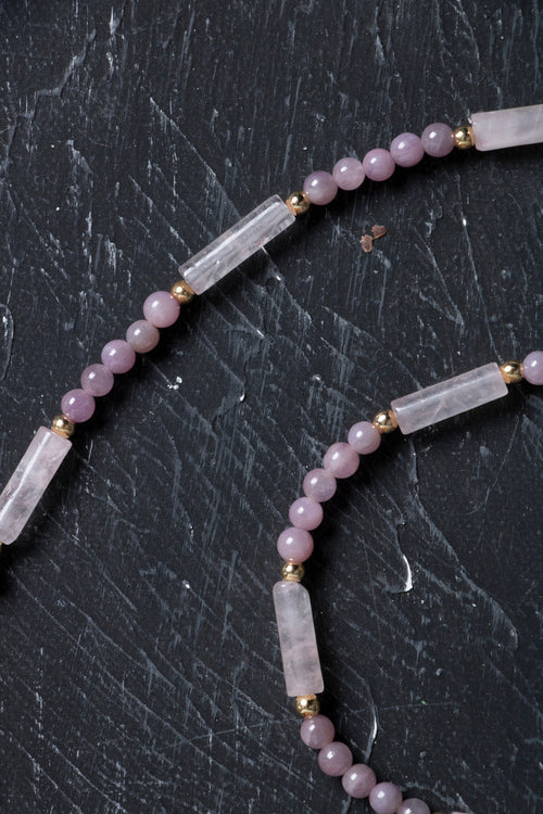 Sertifikalı Yakut, Pembe Kuvars Altın Kaplama Gümüş Kapama Set