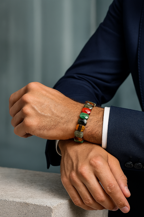 Sertifikalı Yengeç Burcu Doğal Taş Geniş Kesim Bileklik