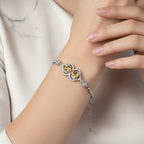 Citrine Natural Stone 925 Sterling Silver Bracelet 