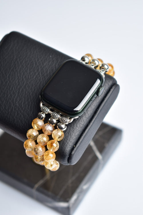 Citrine Natural Stone Apple Watch Band 38 - 41 Mm