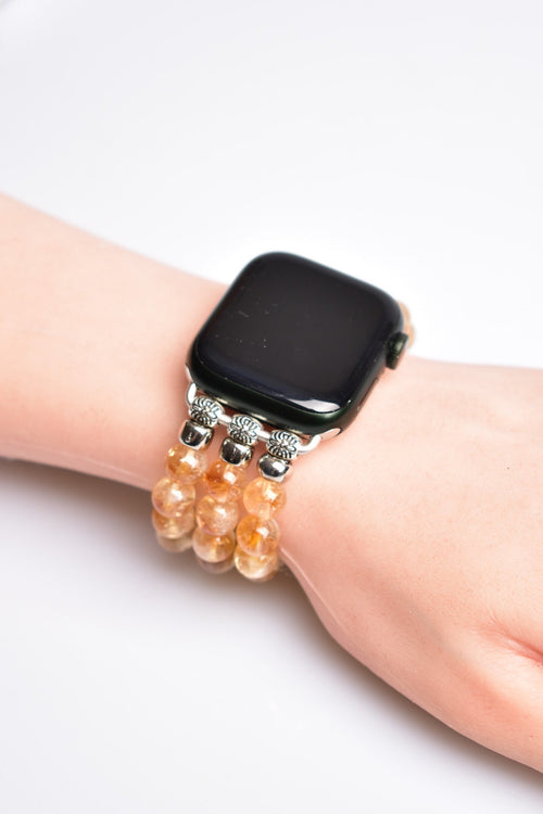 Citrine Natural Stone Apple Watch Band 38 - 41 Mm