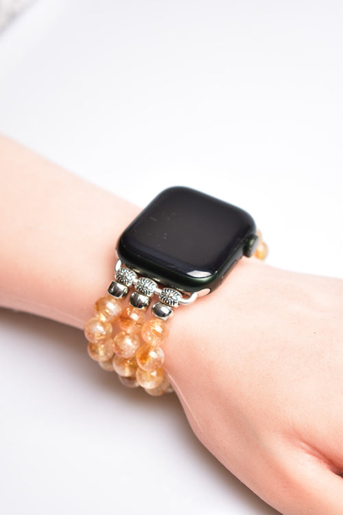 Citrine Natural Stone Apple Watch Band 38 - 41 Mm