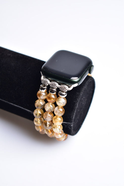 Citrine Natural Stone Apple Watch Band 42 - 49mm