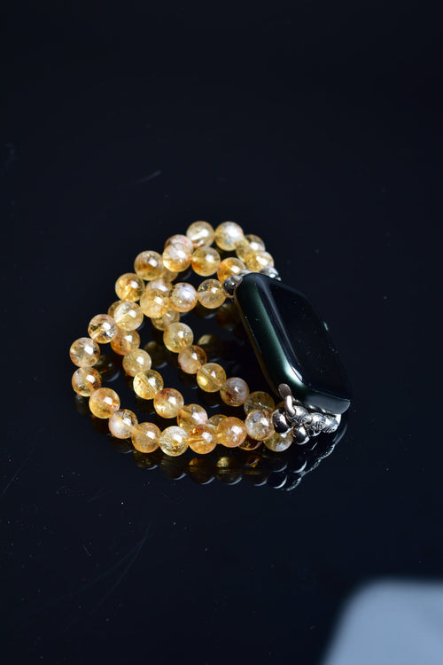 Citrine Natural Stone Apple Watch Band 38 - 41 Mm