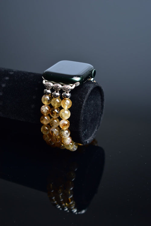 Citrine Natural Stone Apple Watch Band 38 - 41 Mm