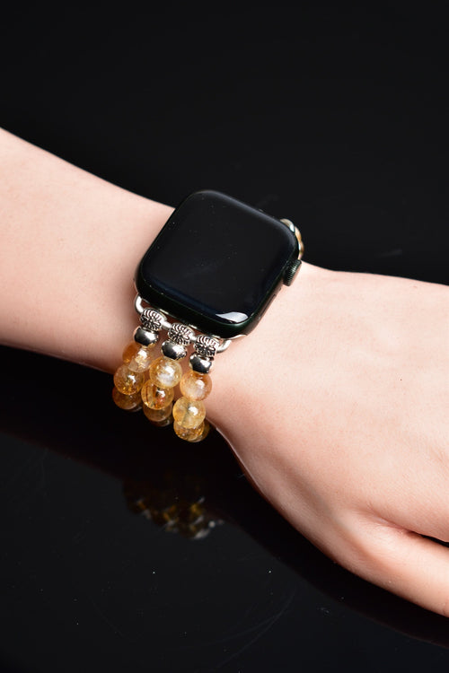 Citrine Natural Stone Apple Watch Band 38 - 41 Mm