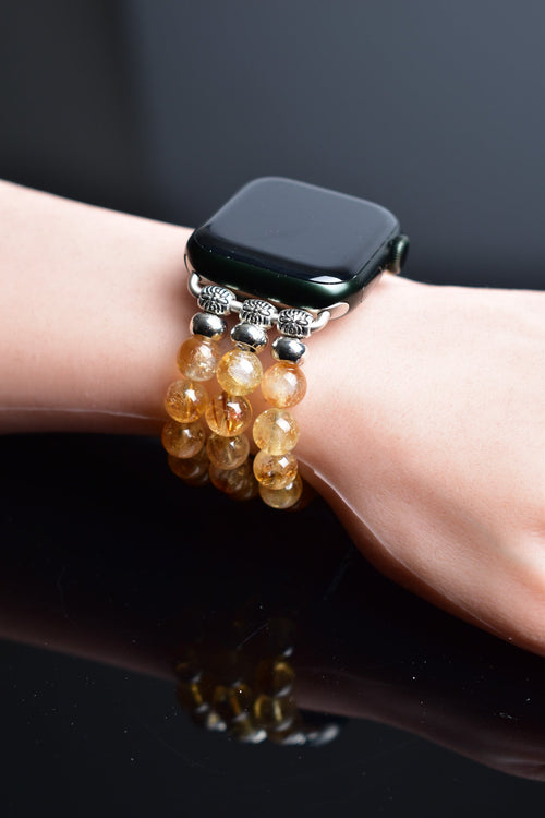Citrine Natural Stone Apple Watch Band 38 - 41 Mm