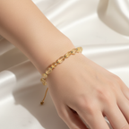 Sitrin Doğal Taş Makrome Bileklik