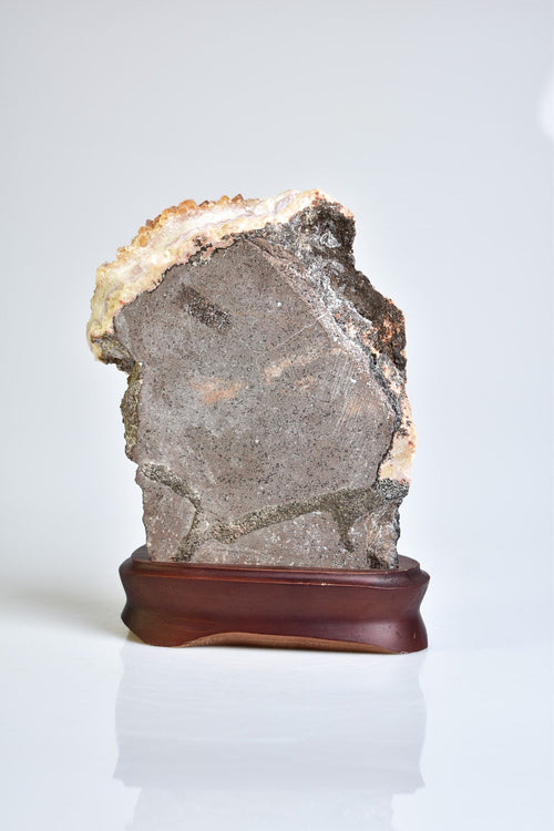 Citrine Natural Stone Stand Geode