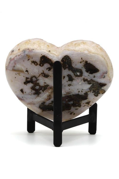 Citrine Natural Stone Heart Stand | Decorative Collectible Natural Stone Object