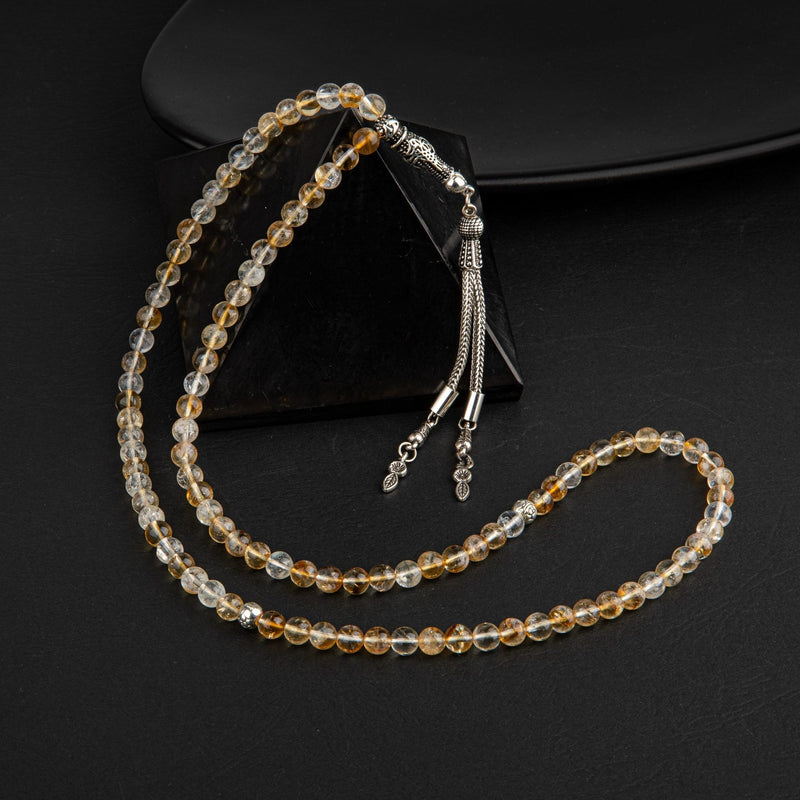 Sitrin Doğal Taş Tesbih 99luk – 6mm - Görsel 3 - Safnaturel