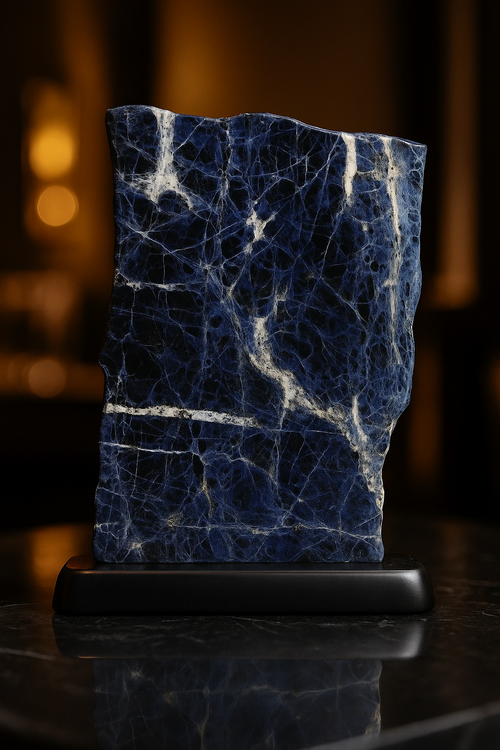 Sodalite Natural Stone Stand Raw Piece