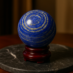 Standlı Lapis Lazuli Doğal Taş Küre