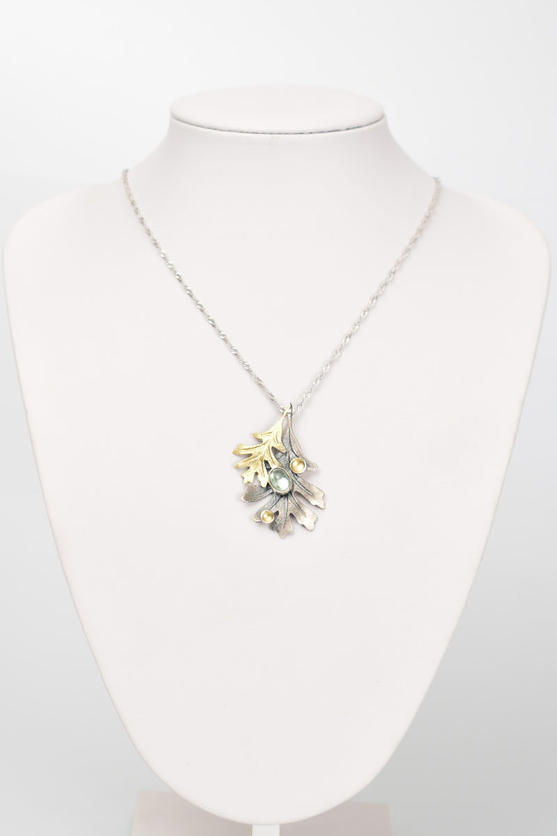 Topaz Doğal Taş 925 Ayar Gümüş Kolye - Görsel 1 - Safnaturel