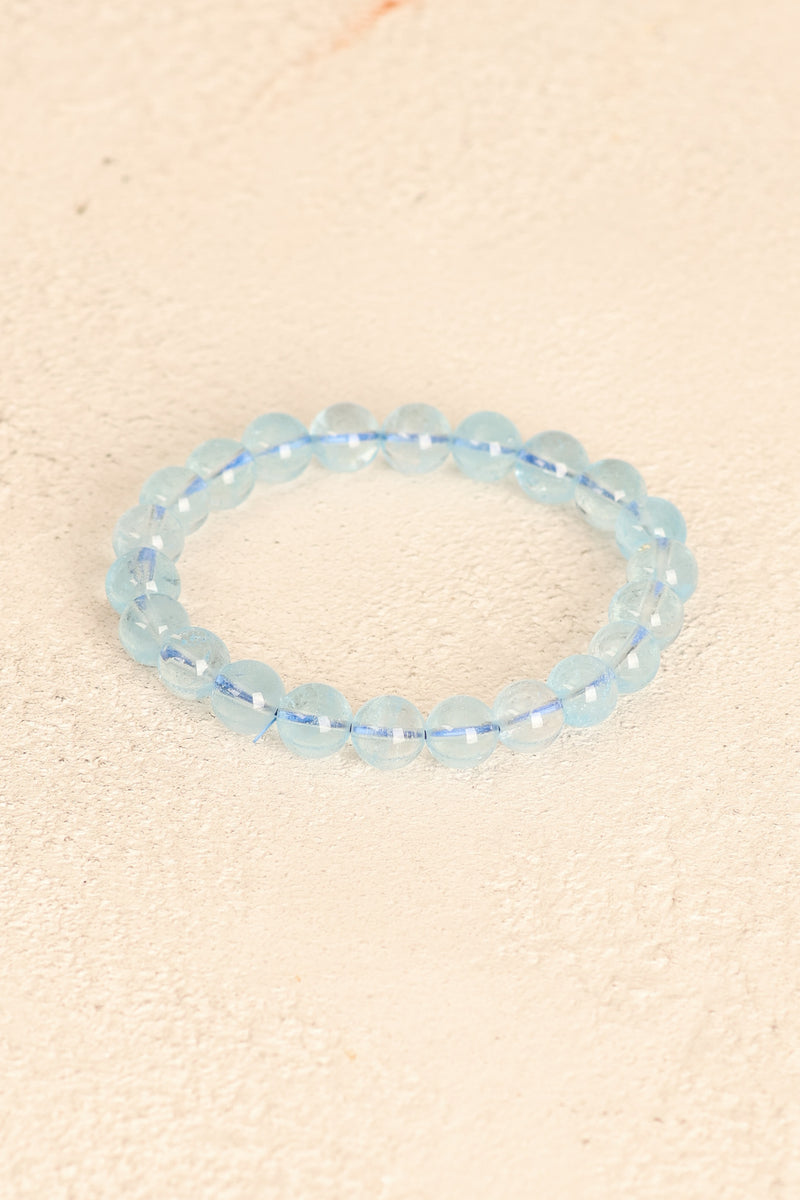 Topaz Doğal Taş Bileklik 8 mm - Görsel 3 - Safnaturel